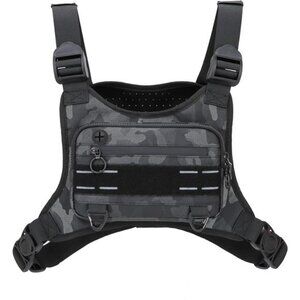 Sports Chest Bag For Men Women, Water Resistant Lightweight Front Chest Pack